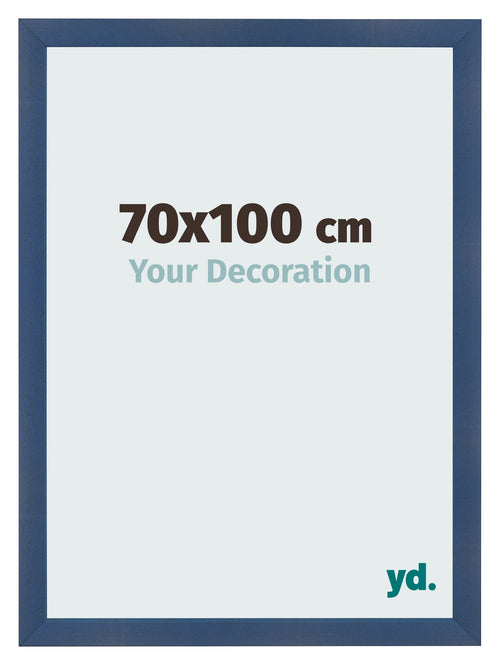 Cornice 70x100cm Blu Scuro Spazzato MDF Pisa Davanti Dimensione | Yourdecoration.it