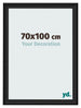 Cornice 70x100cm Grana Di Legno Nero MDF Lazio Davanti Dimensione | Yourdecoration.it