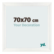 Cornice 70x70cm Bianco Vintage MDF Pisa Davanti Dimensione | Yourdecoration.it