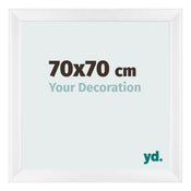 Cornice 70x70cm Bianco Vintage MDF Pisa Davanti Dimensione | Yourdecoration.it