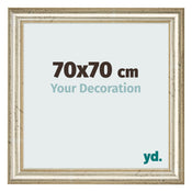 Cornice 70x70cm Lucentezza Metallica MDF Lazio Davanti Dimensione | Yourdecoration.it