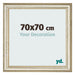 Cornice 70x70cm Lucentezza Metallica MDF Lazio Davanti Dimensione | Yourdecoration.it