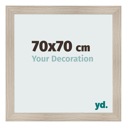 Cornice 70x70cm Rovere Rustico MDF Pisa Davanti Dimensione | Yourdecoration.it