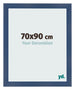 Cornice 70x90cm Blu Scuro Spazzato MDF Pisa Davanti Dimensione | Yourdecoration.it