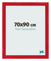 Cornice 70x90cm Rosso MDF Pisa Davanti Dimensione | Yourdecoration.it