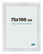 Cornice 75x100cm Argento Nero Spazzato MDF Pisa Davanti Dimensione | Yourdecoration.it