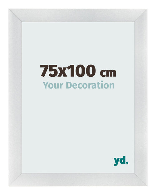 Cornice 75x100cm Argento Nero Spazzato MDF Pisa Davanti Dimensione | Yourdecoration.it