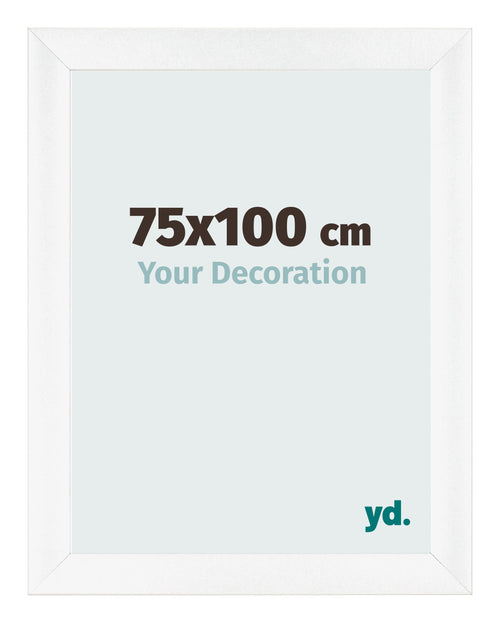 Cornice 75x100cm Bianco Vintage MDF Pisa Davanti Dimensione | Yourdecoration.it