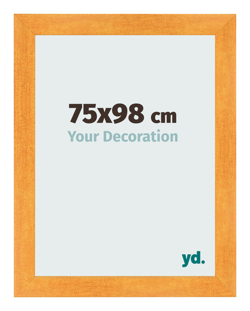 Cornice 75x98cm Arancione MDF Pisa Davanti Dimensione | Yourdecoration.it