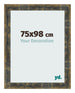 Cornice 75x98cm Blu Oro Fondente MDF Pisa Davanti Dimensione | Yourdecoration.it