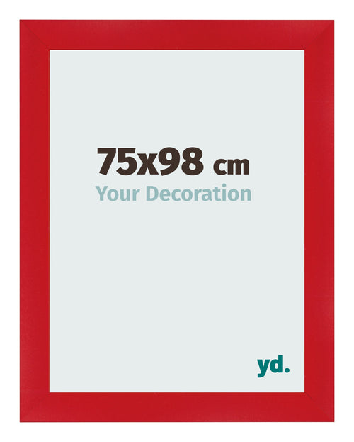 Cornice 75x98cm Rosso MDF Pisa Davanti Dimensione | Yourdecoration.it