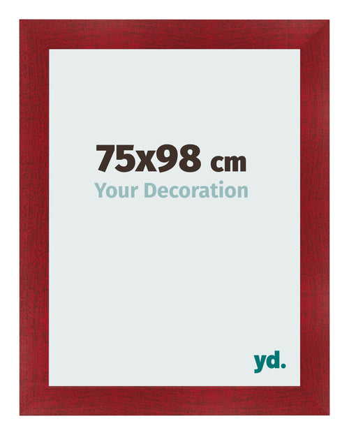 Cornice 75x98cm Vino Rosso Spazzato MDF Pisa Davanti Dimensione | Yourdecoration.it