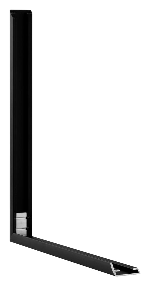 Kent Alluminio Cornice 50x50cm Nero Opaco Dettaglio Intersezione | Yourdecoration.it