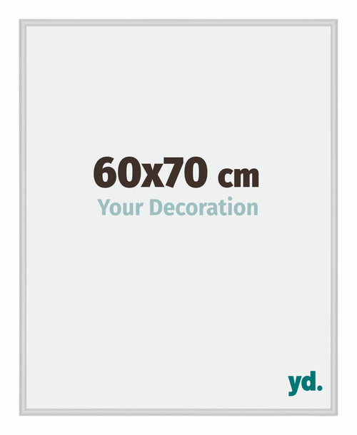 Miami Alluminio Cornice 60x70cm Argento Opaco Davanti Dimensione | Yourdecoration.it