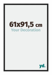 Miami Alluminio Cornice 61x91 5cm Nero Lucido Davanti Dimensione | Yourdecoration.it