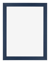 Mura MDF Cornice 24x32cm Blu Scuro Spazzato Davanti  | Yourdecoration.it