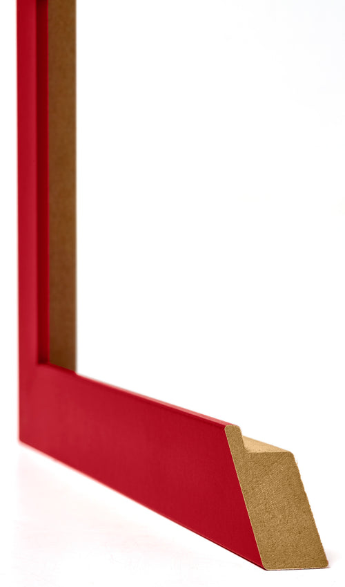 Mura MDF Cornice 25x25cm Rosso Dettaglio Intersezione | Yourdecoration.it