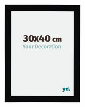 Mura MDF Cornice 30x40cm Nero Lucente Davanti Dimensione | Yourdecoration.it