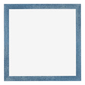 Mura MDF Cornice 40x40cm Blu Acceso Spazzato Davanti | Yourdecoration.it