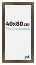 Mura MDF Cornice 40x80cm Bronzo Decorativo Davanti Dimensione | Yourdecoration.it