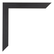 Mura MDF Cornice 60x85cm Grana Di Legno Nero Dettaglio Angolo | Yourdecoration.it