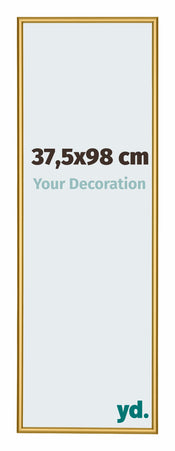 New York Alluminio Cornice 37 5x98cm Oro Lucido Davanti Dimensione | Yourdecoration.it