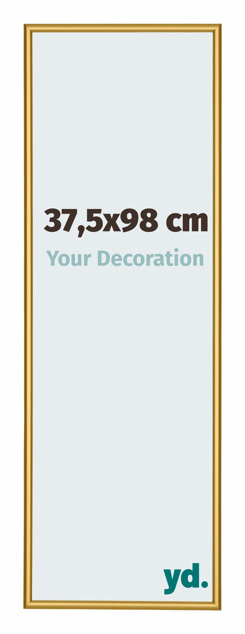 New York Alluminio Cornice 37 5x98cm Oro Lucido Davanti Dimensione | Yourdecoration.it