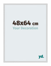 New York Alluminio Cornice 48x64cm Argento Opaco Davanti Dimensione | Yourdecoration.it