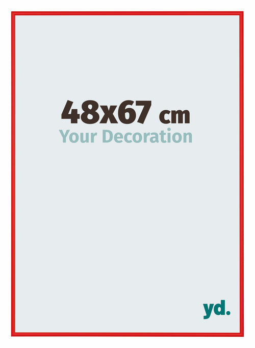 New York Alluminio Cornice 48x67cm Rosso Ferrari Davanti Dimensione | Yourdecoration.it