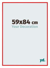 New York Alluminio Cornice 59x84cm Rosso Ferrari Davanti Dimensione | Yourdecoration.it