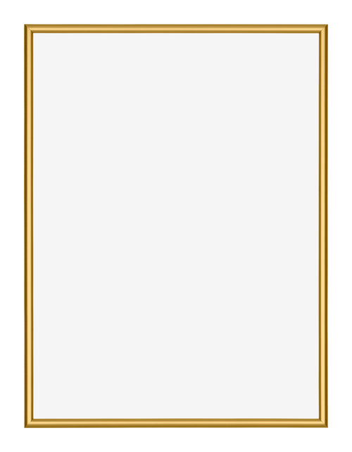 New York Alluminio Cornice 75x98cm Oro Lucido Davanti | Yourdecoration.it