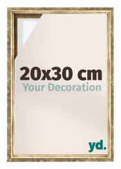 Lyon MDF Cornice a Cassetta 20x30cm Oro Antico Davanti Dimensione | Yourdecoration.it