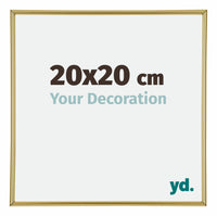 Annecy Plastica Cornice 20x20cm Oro Davanti Dimensione | Yourdecoration.it