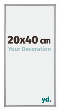 Annecy Plastica Cornice 20x40cm Argento Davanti Dimensione | Yourdecoration.it