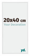 Annecy Plastica Cornice 20x40cm Bianco Lucente Davanti Dimensione | Yourdecoration.it
