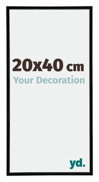 Annecy Plastica Cornice 20x40cm Nero Lucente Dimensione | Yourdecoration.it