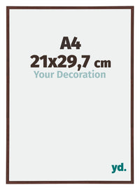 Annecy Plastica Cornice 21x29-7cm Marrone Davanti Dimensione | Yourdecoration.it