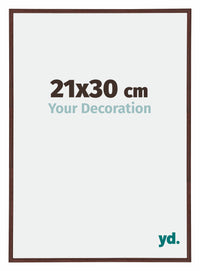 Annecy Plastica Cornice 21x30cm Marrone Davanti Dimensione | Yourdecoration.it
