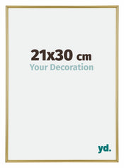 Annecy Plastica Cornice 21x30cm Oro Davanti Dimensione | Yourdecoration.it