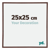 Annecy Plastica Cornice 25x25cm Marrone Davanti Dimensione | Yourdecoration.it