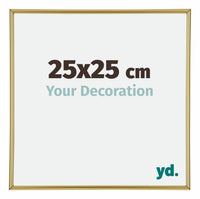 Annecy Plastica Cornice 25x25cm Oro Davanti Dimensione | Yourdecoration.it