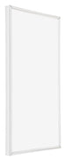 Annecy Plastica Cornice 30x50cm Bianco Lucente Davanti Obliquo | Yourdecoration.it