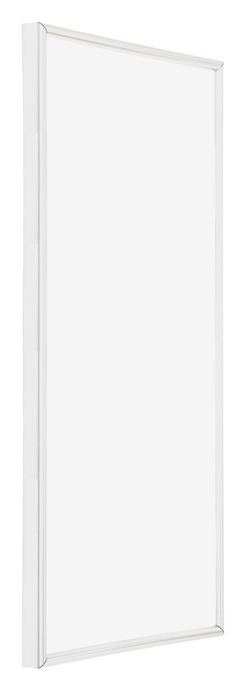 Annecy Plastica Cornice 30x60cm Bianco Lucente Davanti Obliquo | Yourdecoration.it