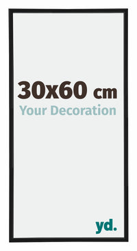 Annecy Plastica Cornice 30x60cm Nero Opaco Davanti Dimensione | Yourdecoration.it