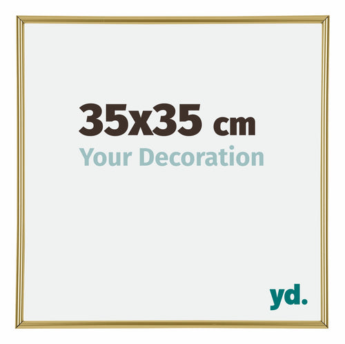 Annecy Plastica Cornice 35x35cm Oro Davanti Dimensione | Yourdecoration.it