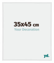 Annecy Plastica Cornice 35x45cm Bianco Lucente Davanti Dimensione | Yourdecoration.it