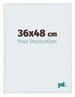 Annecy Plastica Cornice 36x48cm Bianco Lucente Davanti Dimensione | Yourdecoration.it