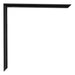 Annecy Plastica Cornice 36x48cm Nero Lucente Dettaglio Angolo | Yourdecoration.it