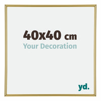Annecy Plastica Cornice 40x40cm Oro Davanti Dimensione | Yourdecoration.it