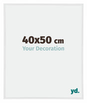 Annecy Plastica Cornice 40x50cm Bianco Lucente Davanti Dimensione | Yourdecoration.it